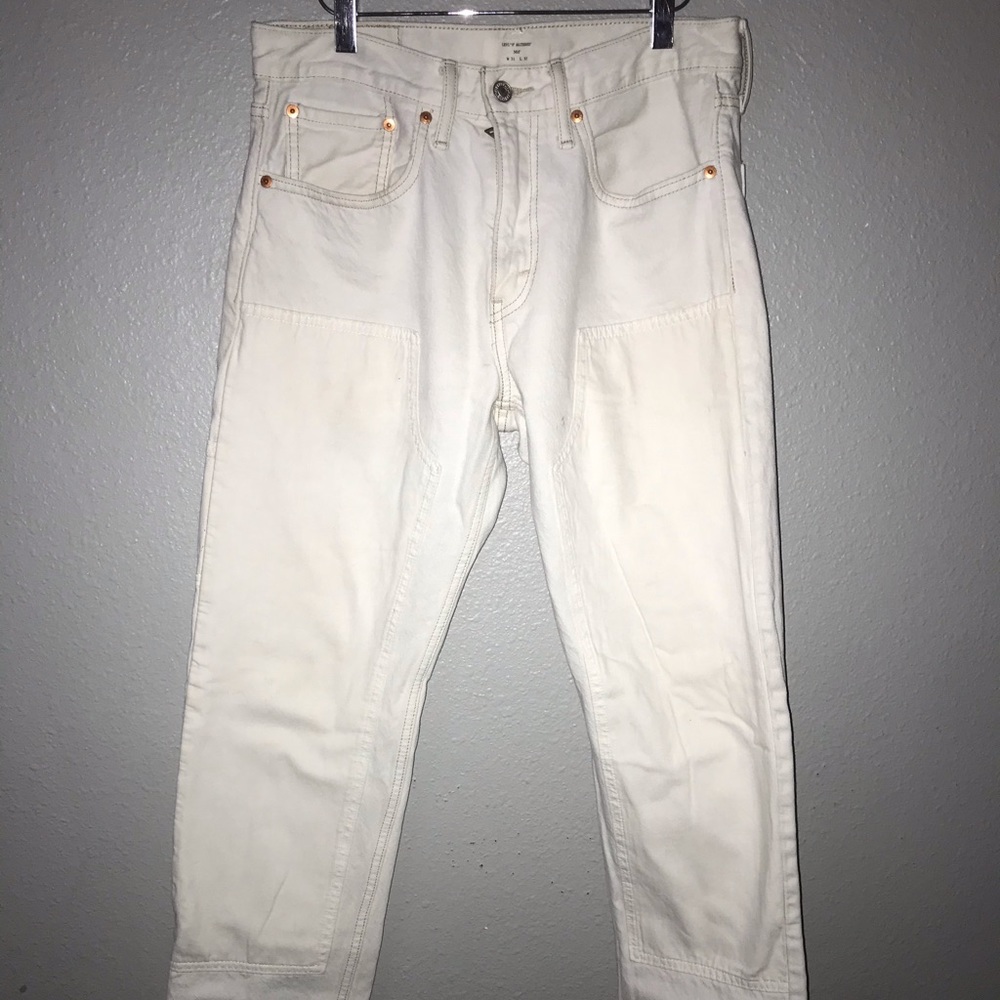 Levi’s 502 altered white slim fit jeans